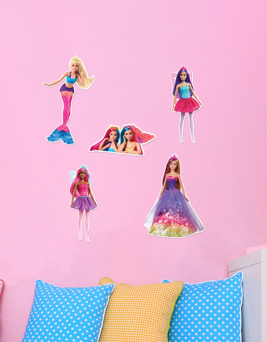 barbie doll wall stickers