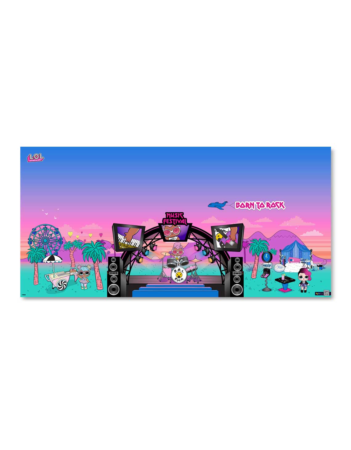 LOL Surprise Music Festival Interactive Wallpaper