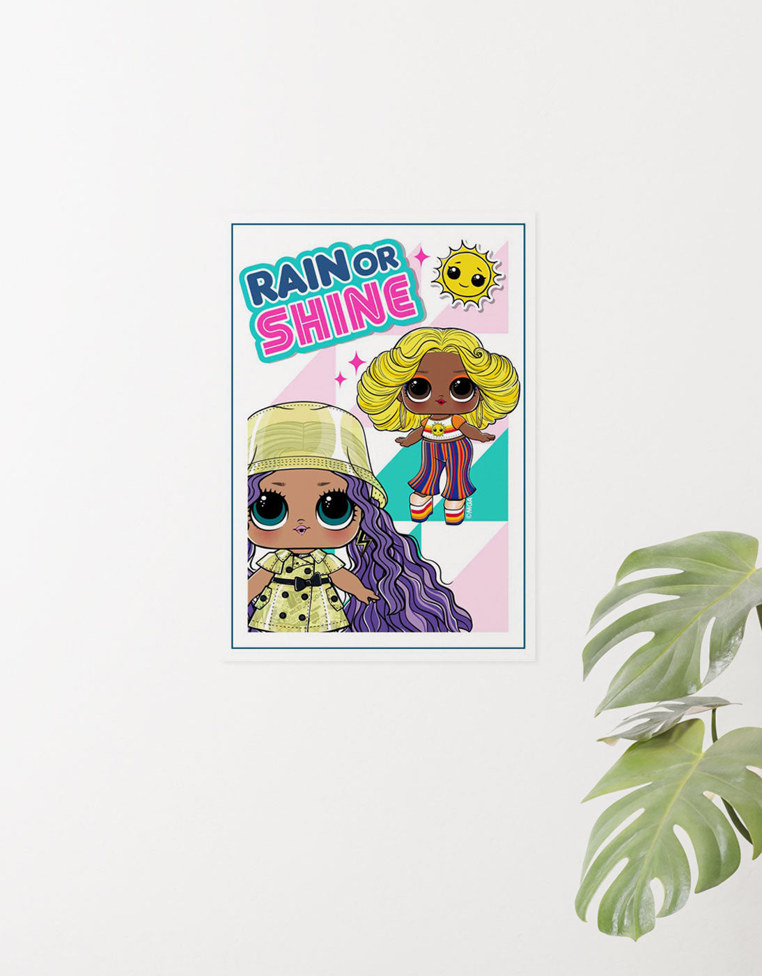 LOL Surprise Rain Or Shine A3 Wall Art