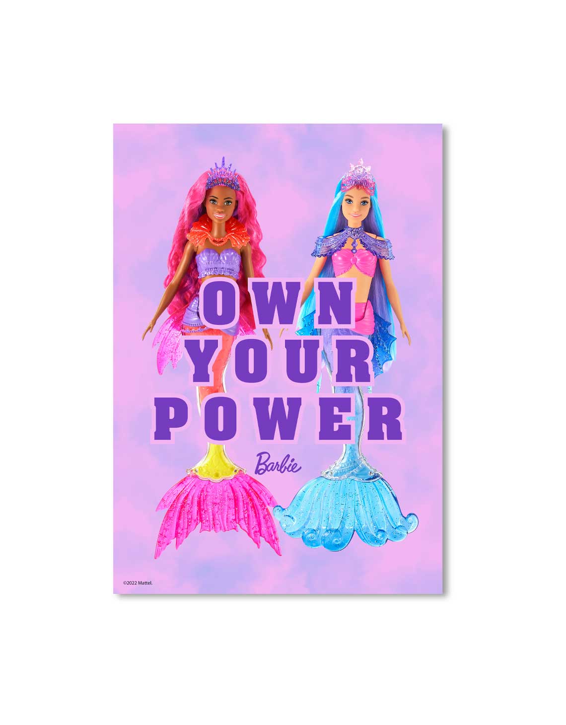 Barbie Mermaid Power Own Your Power Dolls A3 Wall Art – BigKidCo