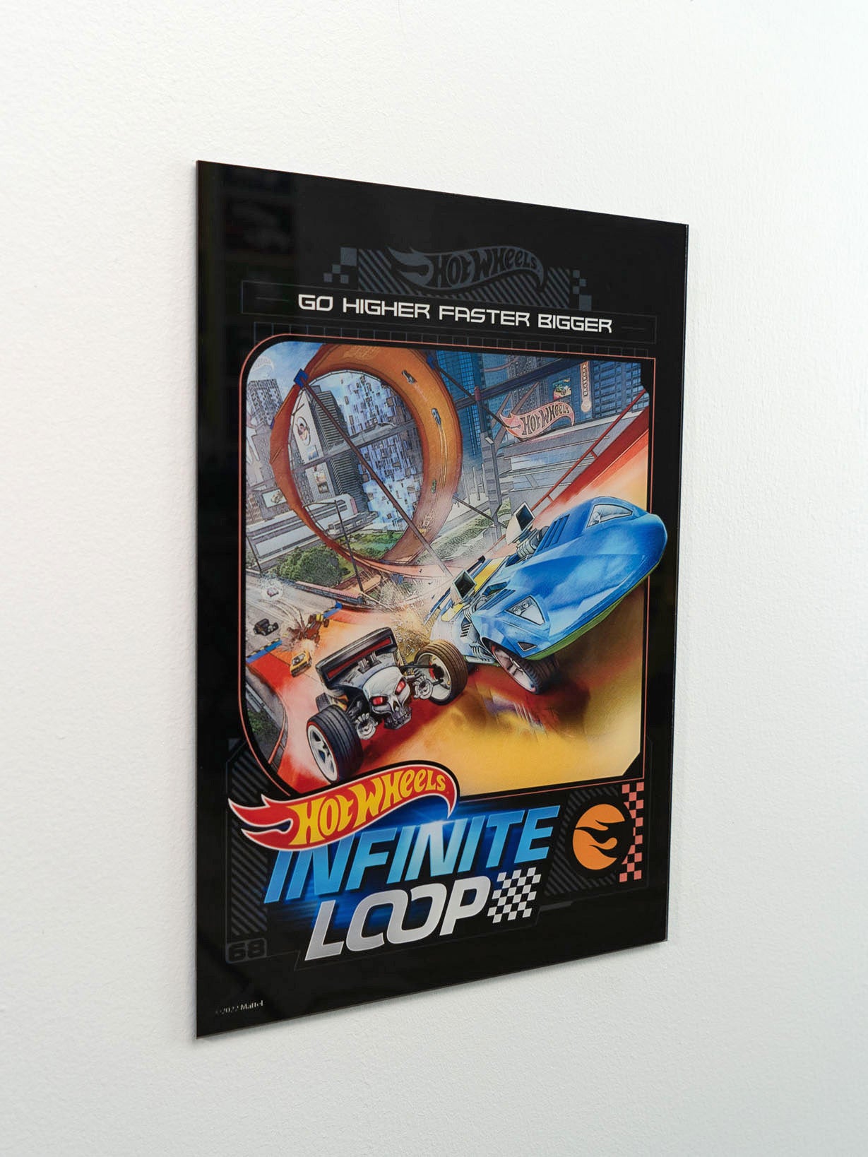 Hot Wheels Infinite Loop A3 Wall Art
