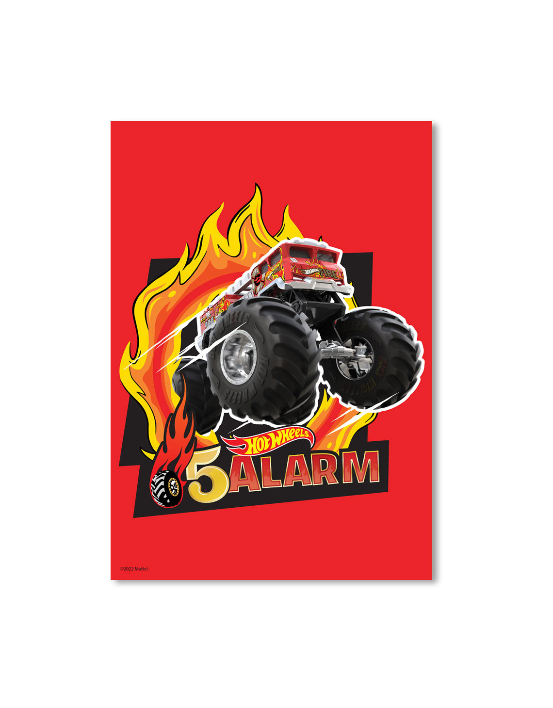 Hot Wheels Monster Trucks 5 Alarm A3 Wall Art – BigKidCo