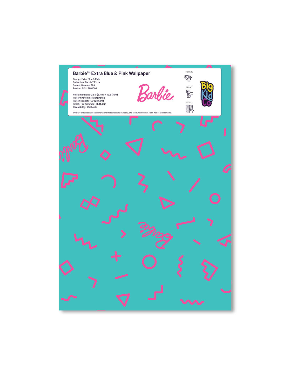 Barbie Extra Blue & Pink Wallpaper