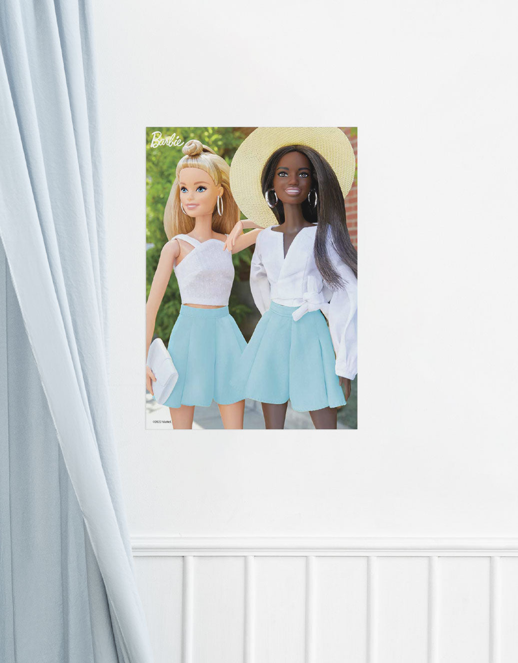 Barbie Matching Outfits A3 Wall Art