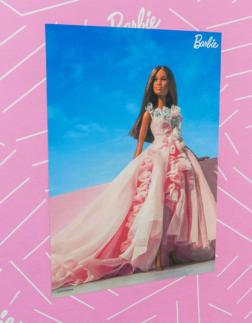 Barbie Pink Gown A3 Photography Wall Art