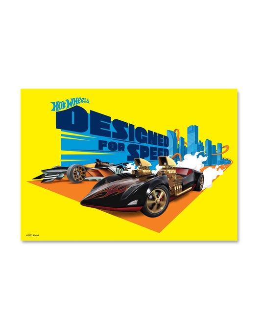 Hot Wheels Designed for Speed A3 Wall Art