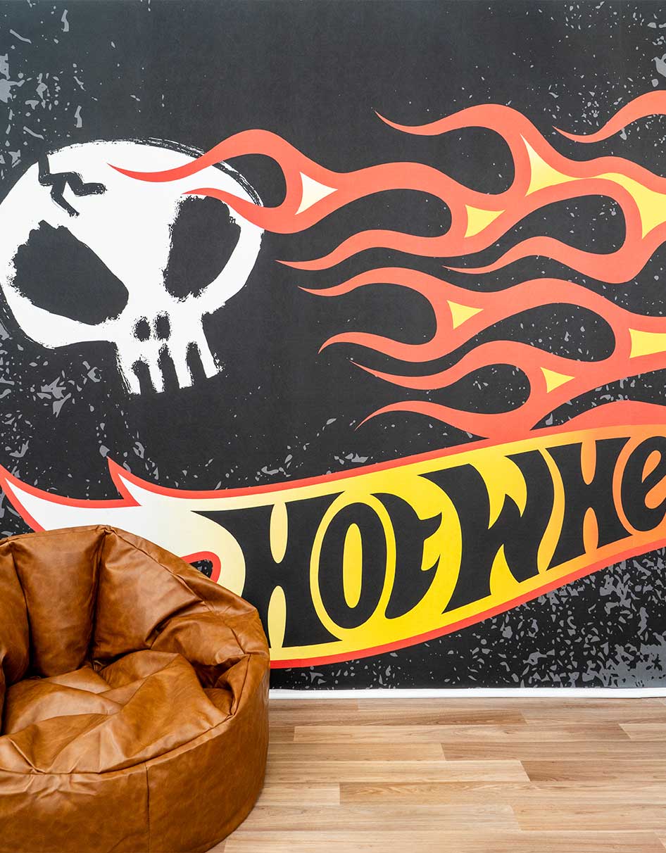 Hot Wheels Monster Trucks Bone Shaker Wallpaper Mural