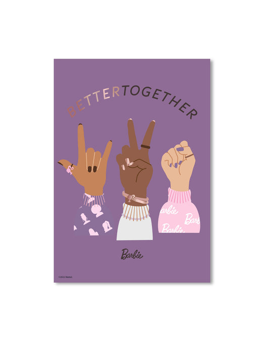 Barbie Better Together A3 Wall Art