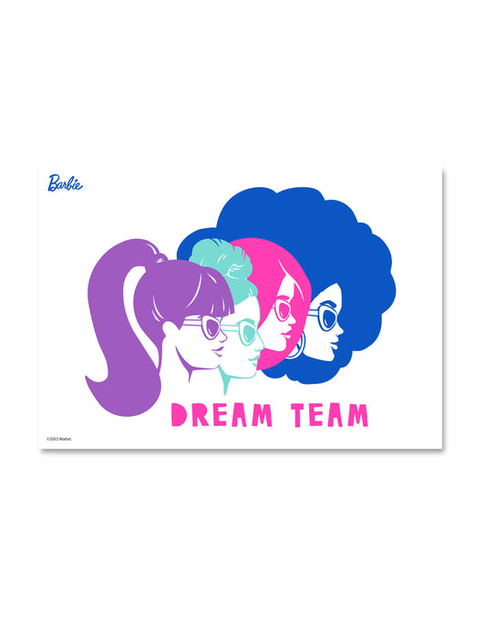 Barbie Dream Team Happy Vibes A3 Wall Art