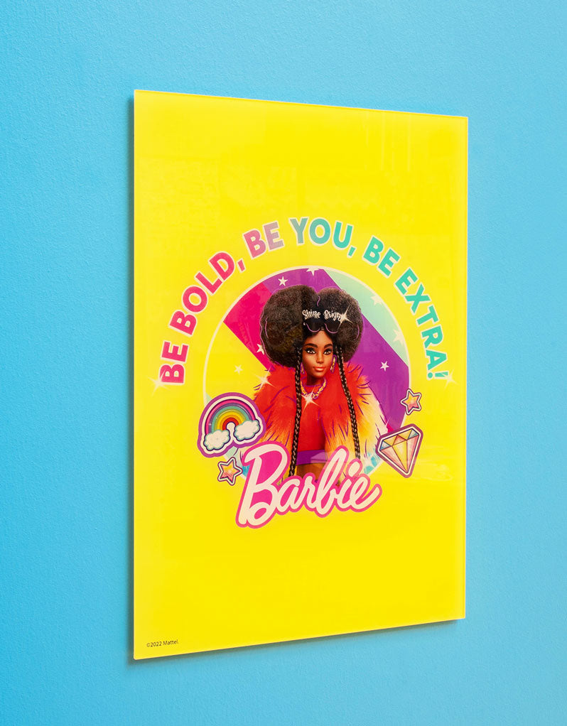 Barbie Extra Be Bold, Be You, Be Extra! A3 Wall Art