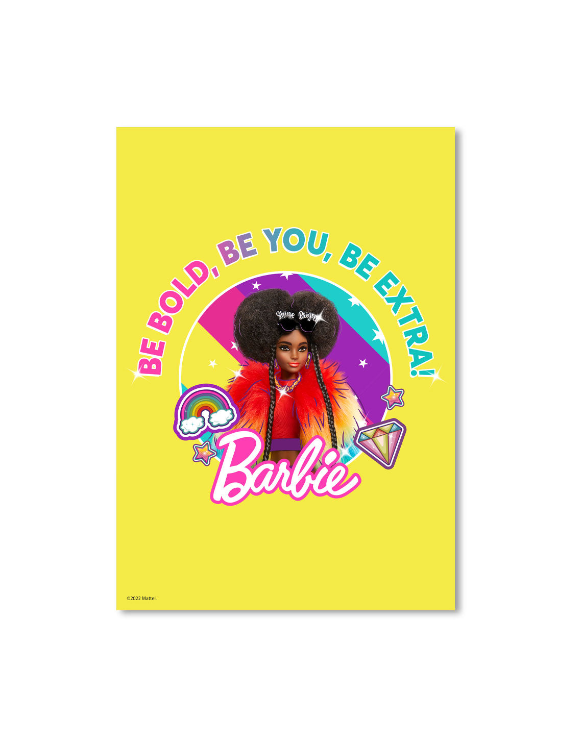 Barbie Extra Be Bold, Be You, Be Extra! A3 Wall Art