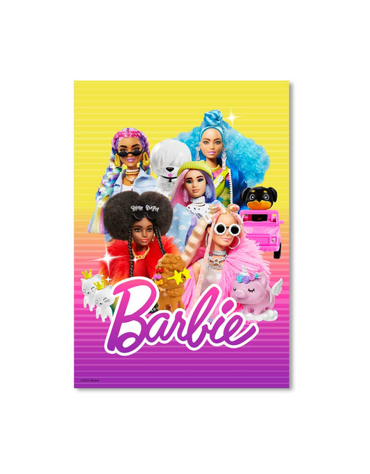 Barbie Extra Doll Group A3 Wall Art