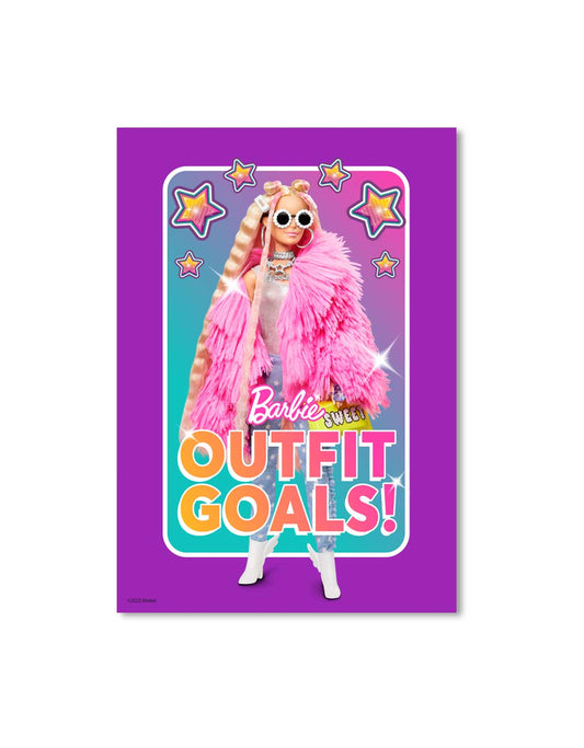 Barbie Extra Outfit Goals A3 Wall Art