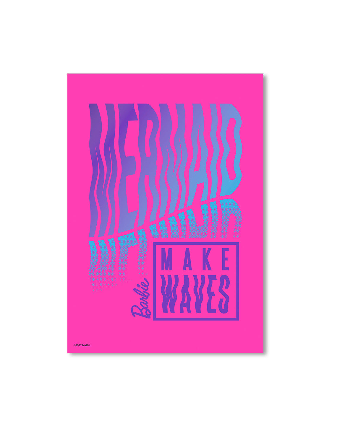 Barbie Mermaid Power Make Waves A3 Wall Art