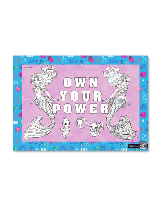 Barbie Mermaid Power Own Your Power A3 Creative Art