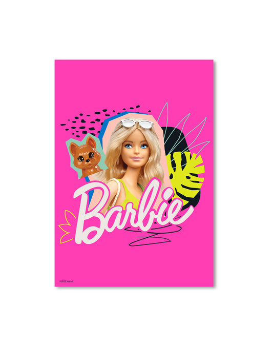Barbie Pink Collage Tropics A3 Wall Art