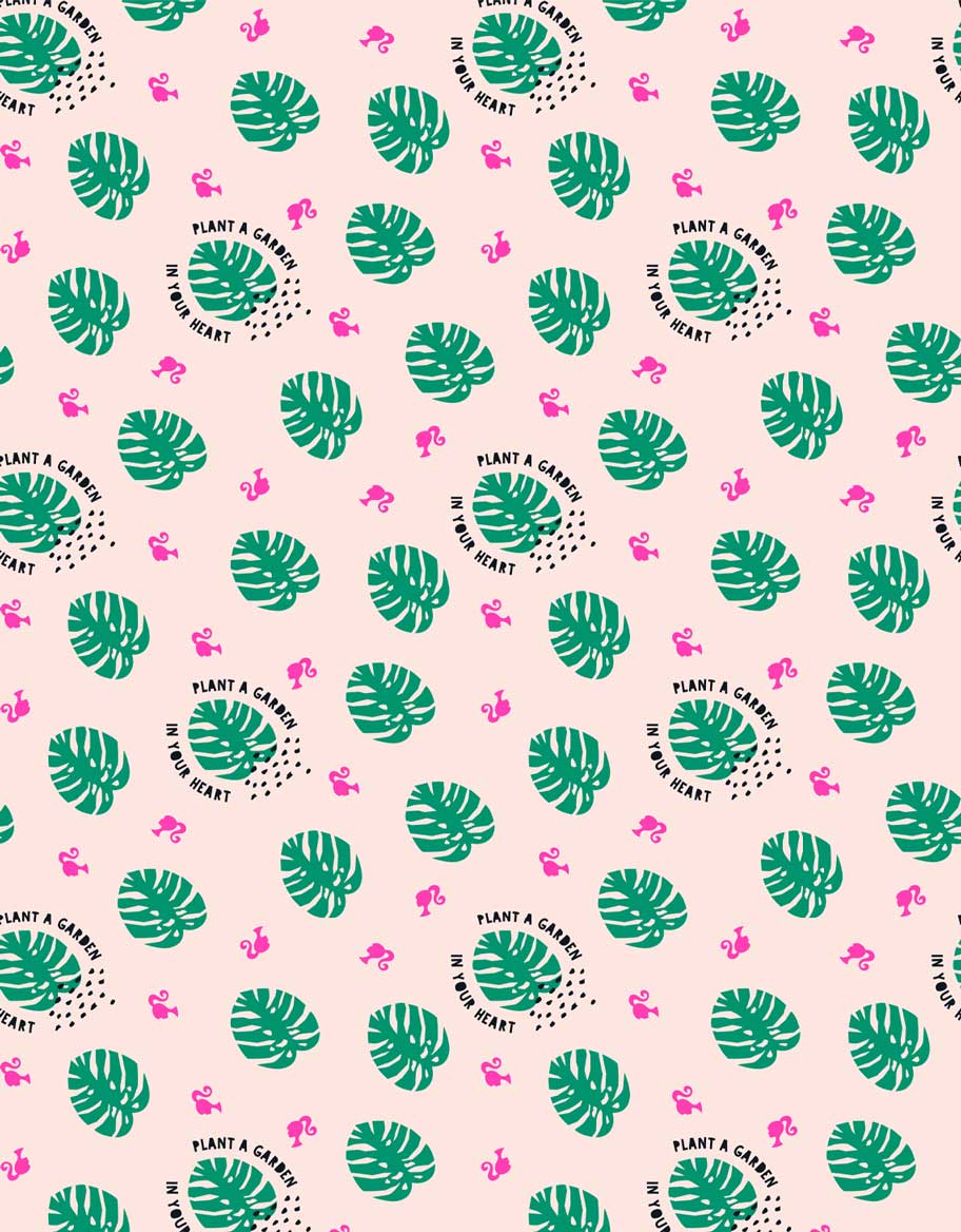 Barbie Plant A Garden Leaf Wallpaper