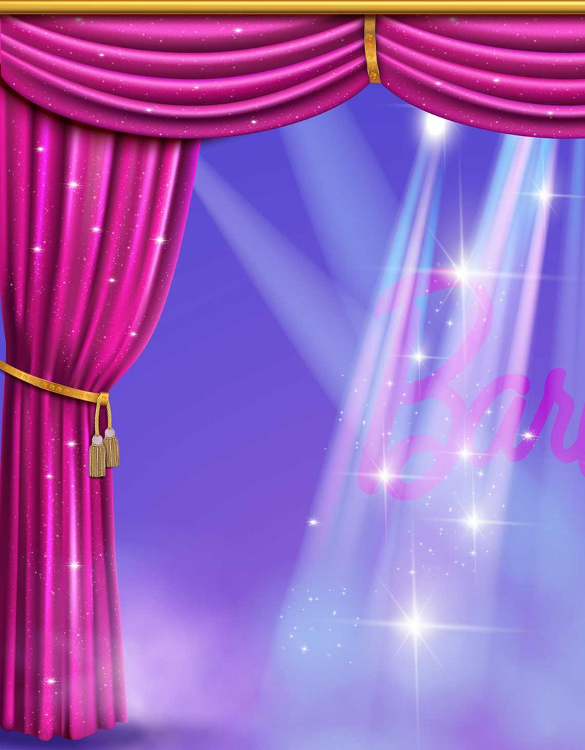 Barbie Stage Wallpaper Mural – BigKidCo