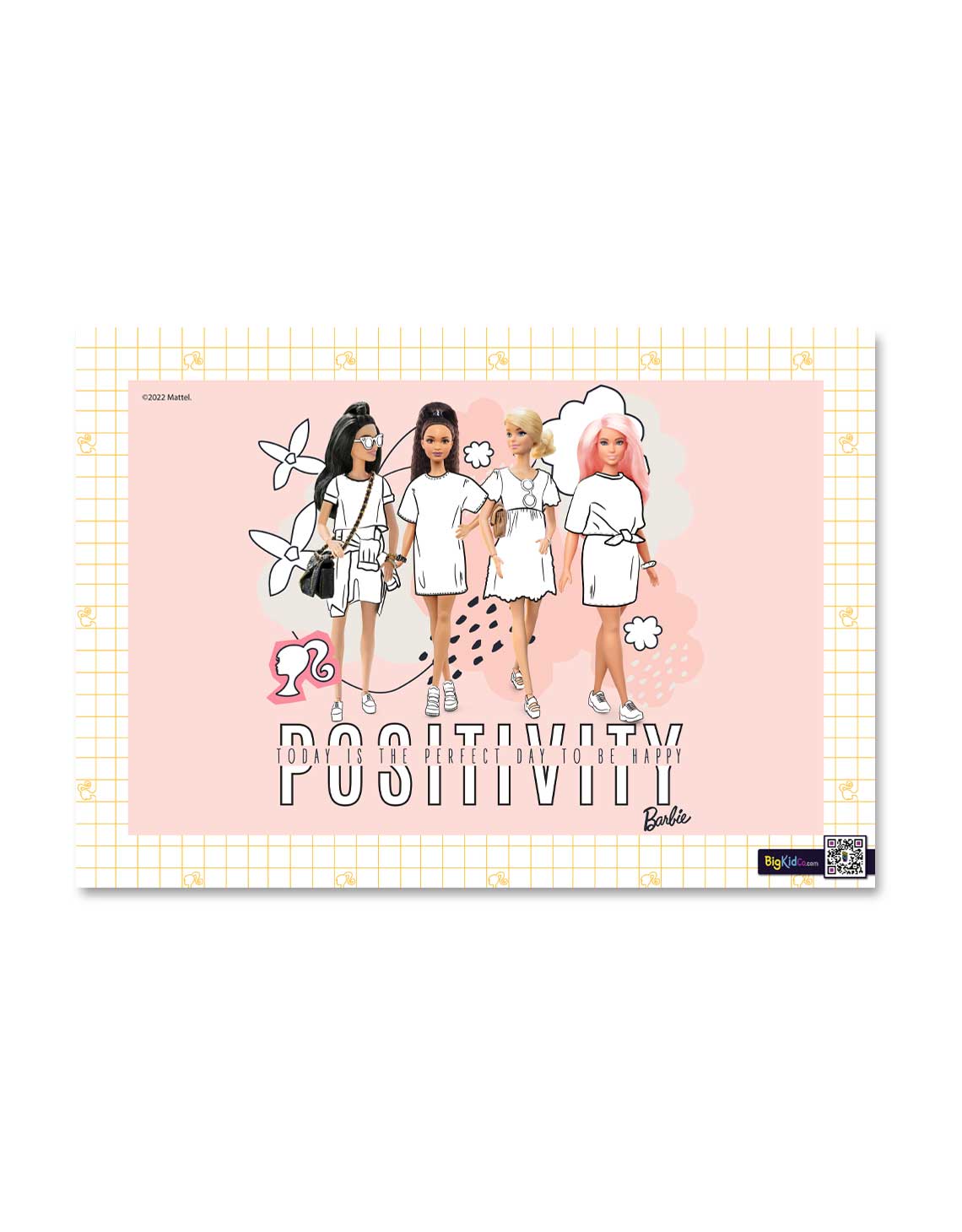 Barbie Summer Positivity A3 Creative Art