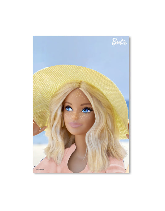 Barbie Summer Sun Hat A3 Wall Art