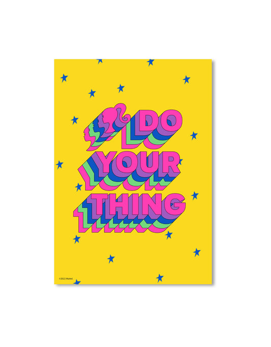 Barbie Yellow Do Your Thing A3 Wall Art