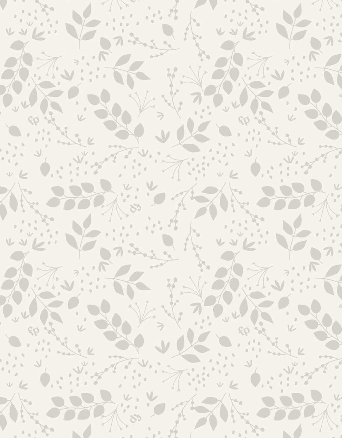 Fisher-Price Cream Foliage Wallpaper