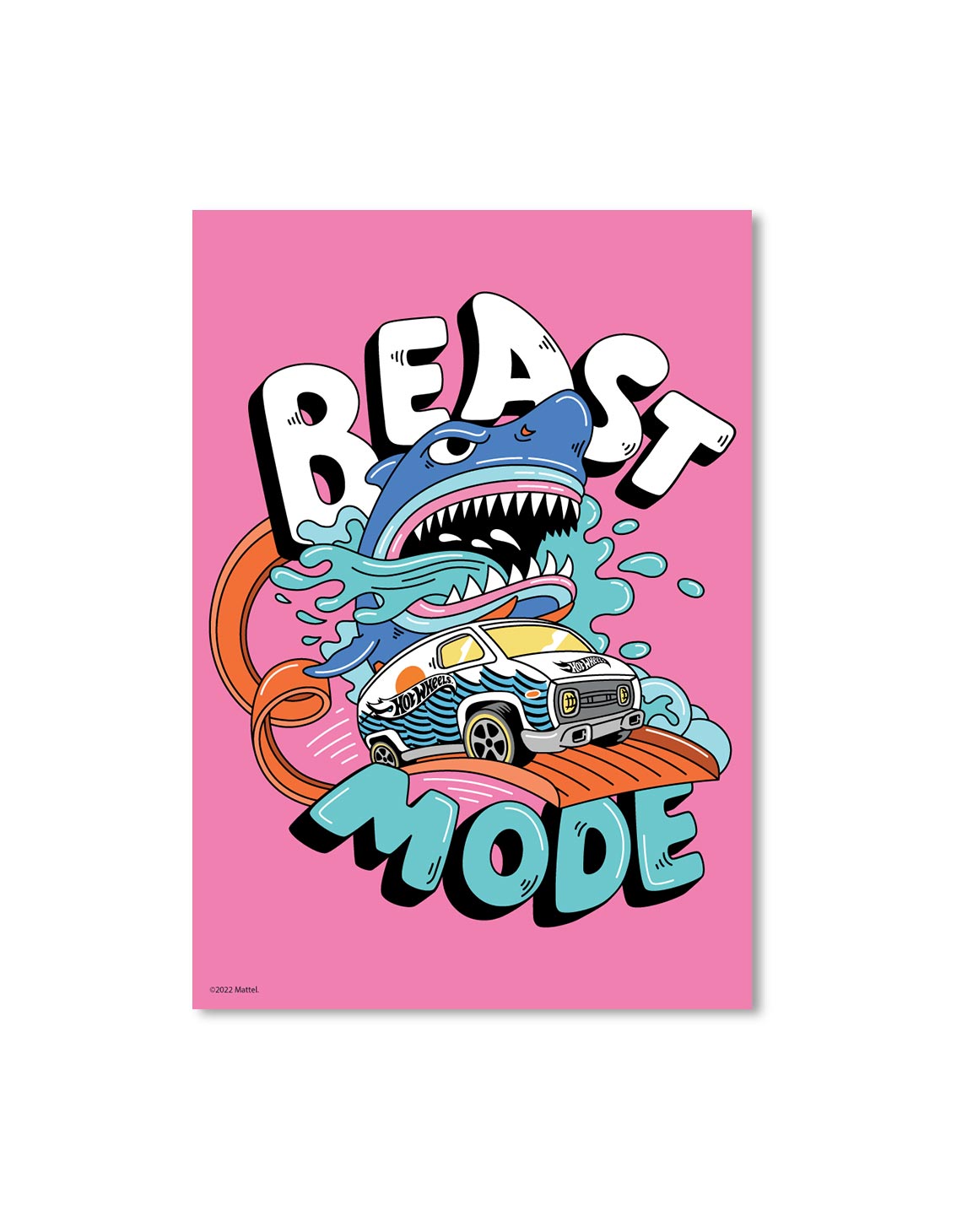 Hot Wheels Beast Mode A3 Wall Art