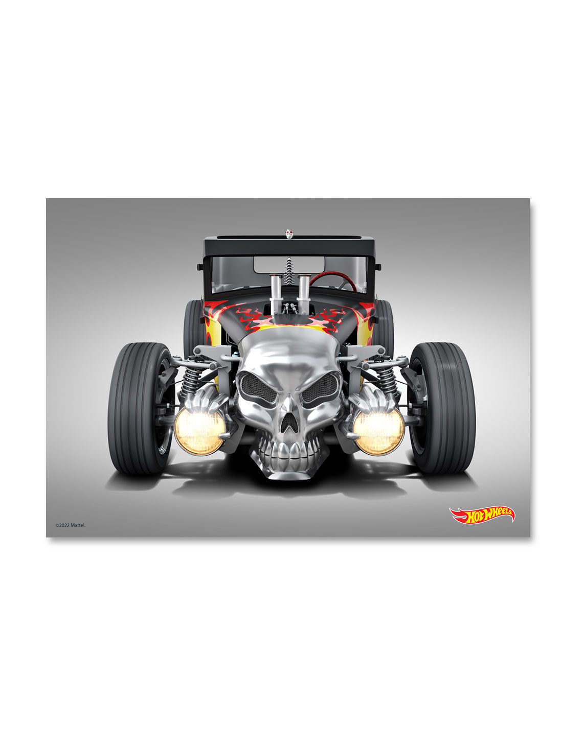 Hot Wheels Bone Shaker Front A3 Wall Art