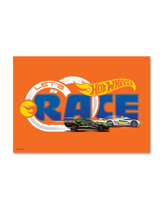 Hot Wheels Let's Race A3 Wall Art