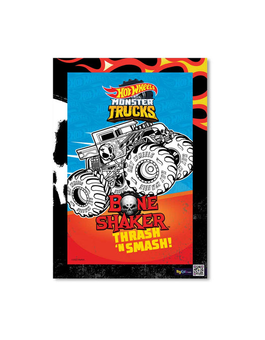 Hot Wheels Monster Trucks Trash 'n' Smash A3 Creative Art
