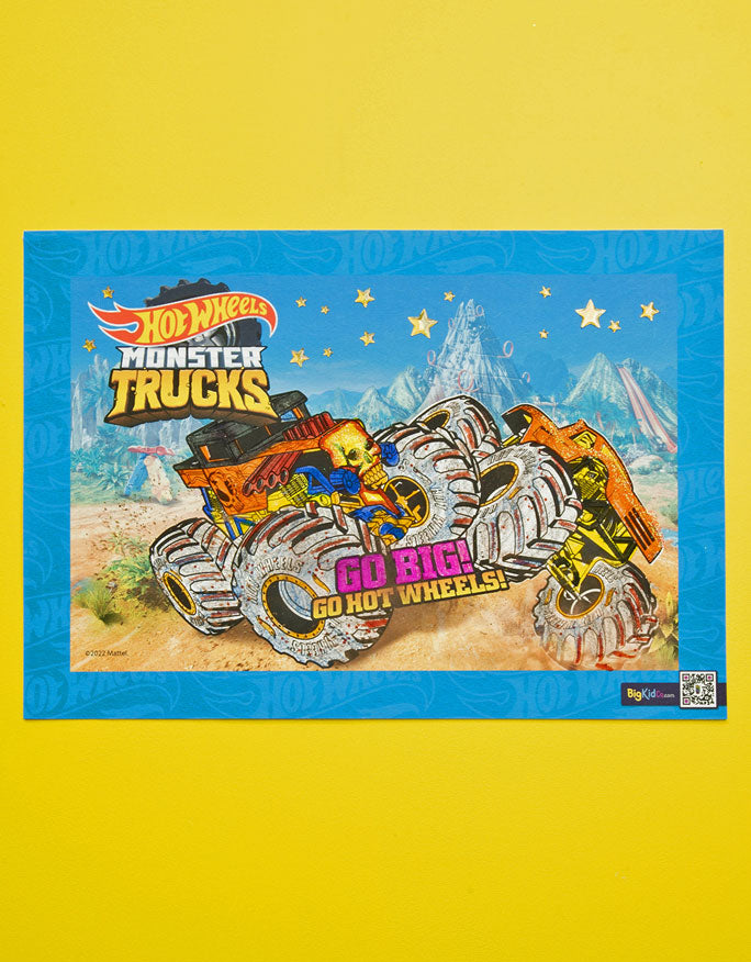 Hot Wheels Monster Trucks Go Big A3 Creative Art