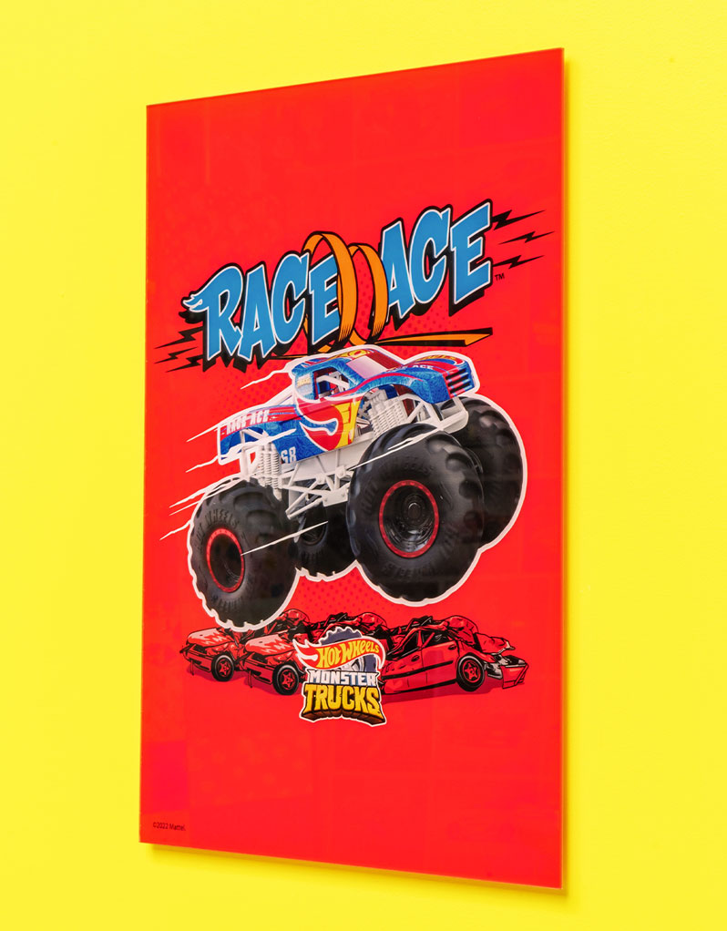 Hot Wheels Monster Trucks Race Ace A3 Wall Art