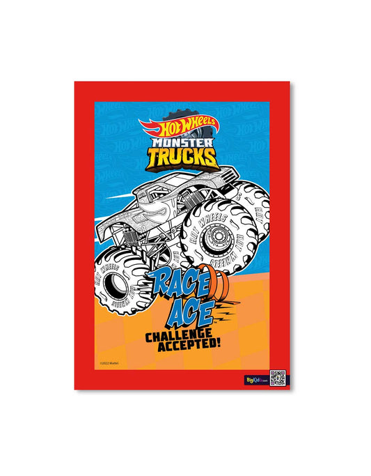 Hot Wheels Monster Trucks Race Ace Challenge A3 Creative Art