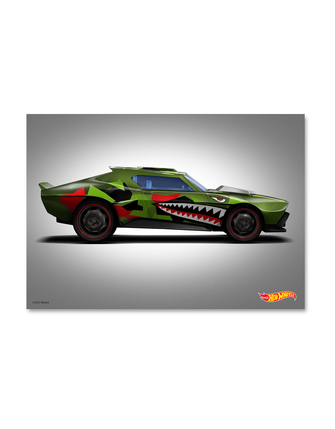 Hot Wheels Muscle Bound Side A3 Wall Art