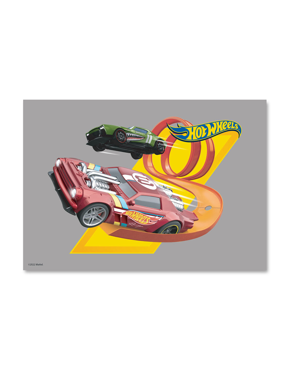 Hot Wheels Night Shifter Grey A3 Wall Art