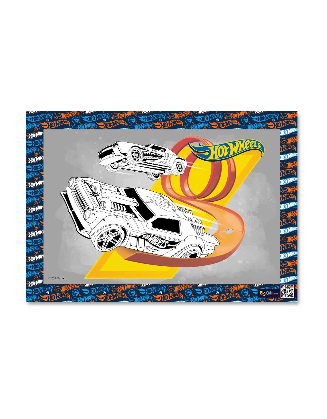 Hot Wheels Night Shifter Grey A3 Creative Art