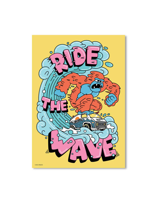 Hot Wheels Ride the Wave A3 Wall Art