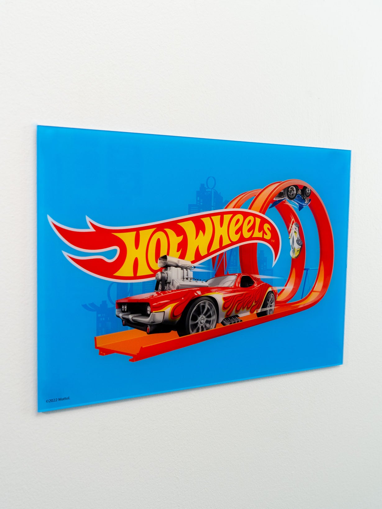 Hot Wheels Rodger Dodger Blue A3 Wall Art
