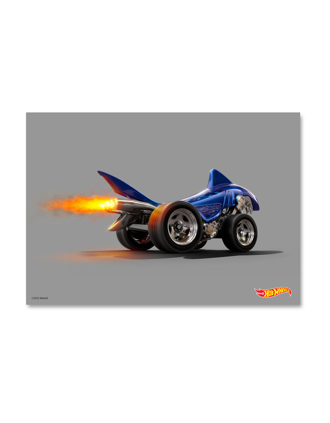 Hot Wheels Shark Bite Back A3 Wall Art