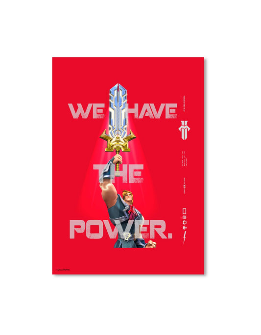 He-Man And The Masters Of The Universe We Have The Power A3 Wall Art